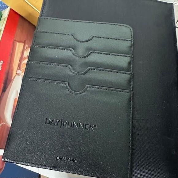 Day Runner Brown Striped Planner Binder Rings 1 1/8" Magnetic Snap calendar - Picture 4 of 11